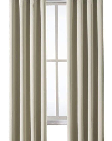 ChrisDowa Grommet Room Darkening Curtains for Bedroom and Living Room - 2 Panels Set Thermal Insulated Blackout Curtains (Beige, 52W x 84L)