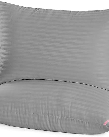 EIUE Bed Pillows for Sleeping 2 Pack Queen Size，Super Soft Down Alternative Microfiber Filled Pillows,Pillows for Side and Back Sleepers,20 x 30 Inches,Dark Gray