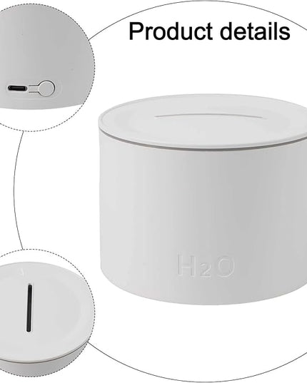 Mood Lighting Humidifier,Simulated Flame Effect,160Ml Essential Oil Diffuser,Colorful Gradient Flame Lamp,Humidifier For Bedroom household Colorful Gradient Flame Humidifier 20-40db(White)