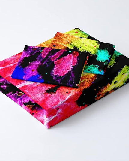 Colorful Tie-Dye Duvet Cover Set Full Size Watercolor Rainbow Tie Dye Comforter Cover Abstract Art Bed Set Bedding Bedroom