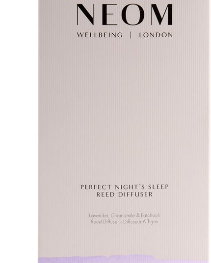 NEOM Perfect Night's Sleep Reed Diffuser, 100ml I Lavender, Chamomile and Patchouli I 100% Natural Fragrances I Lasts 12 Weeks I Refillable and Reusable