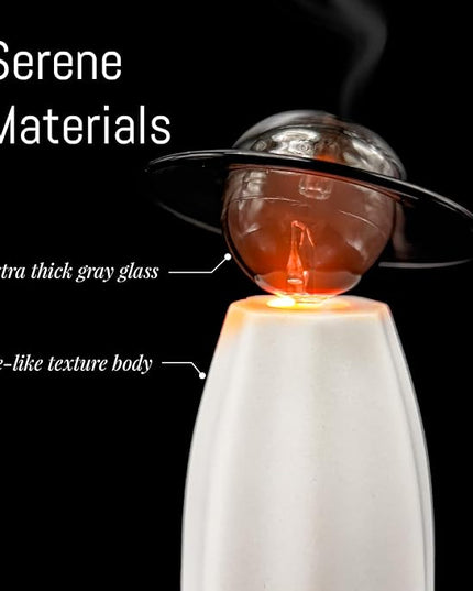 Scarecrow Glass Essential Oil Diffuser for Aromatherapy, Waterless Aroma Diffuser, Rechargeable & Portable Oil Nebulizer, Auto Shut-Off, Silent Operation, Art Piece Décor and Fragrance, Gift Ready