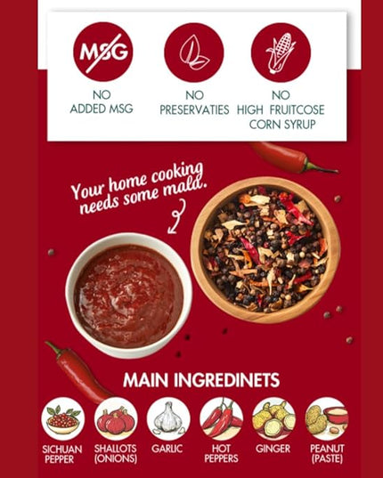 VIVID KITCHEN Mala Sauce | No Preservatives | Versatile, Easy-to-Squeeze (2 Pack) (Mala Sauce (Low Calorie & Zero Sugar))