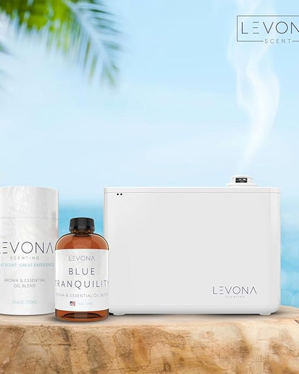Levona Scent Pure Essential Oils: Blue Tranquility Essential Oils - Home Luxury Scents for Diffusers for Home, Hotel & Office - Scented Fragrance Oil Blends - Essential Oil for Humidifiers - 700 Ml