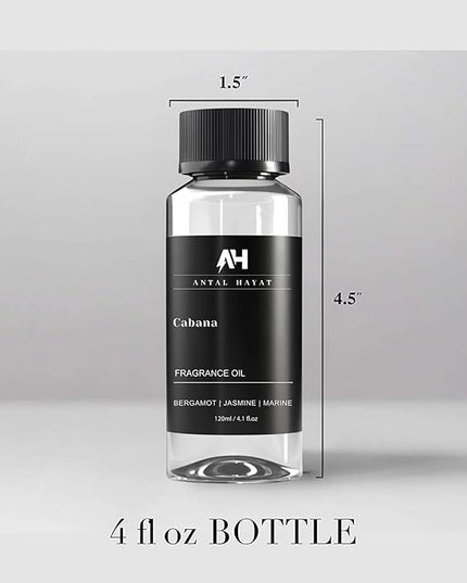 Hotel Scents Diffuser Oil Cabana - Aromatherapy Fragrance Inspired by Ritz Carlton Diffuser Scent - Luxurious Aromatherapy Oil with Bergamot, Jasmine, Marine - Luxury Home Scents Refill - 120mL