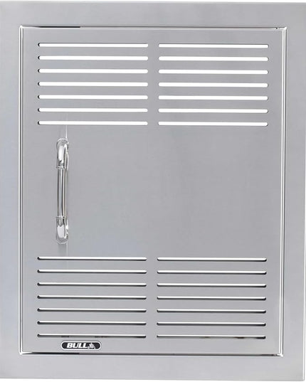 Bull Outdoor Products Premium Components for Outdoor Kitchen BBQ Island Dual Lined Vented Vertical Door with Reveal