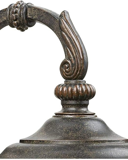 John Timberland Bellagio European Outdoor Carriage Light Fixture Bronze Metal 16 1/2" Hammered Glass Wall Sconce for Exterior House Porch Patio Outside Deck Garage Yard Front Door Garden Home