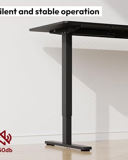 SANODESK Electric Standing Desk 79x32 Inch Height Adjustable Stand Up Desk Home Office Computer Workstation Sit Stand Home Office Desk with Splice Board (Black Frame + Black Top)