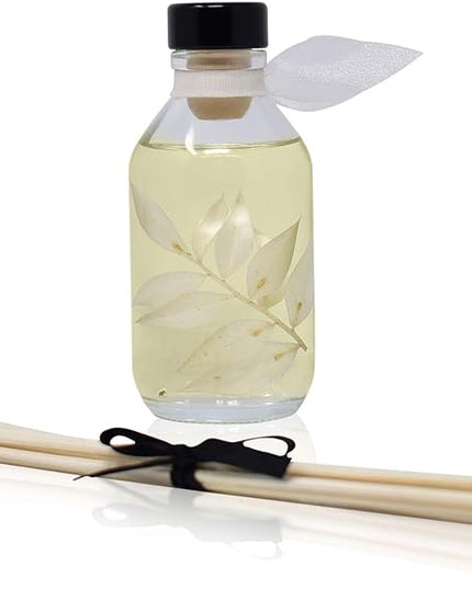 LOVSPA Reed Diffuser Set, Coconut & Eucalyptus Scented Oil Diffuser with Sticks, Home Fragrance Accessories for Bathroom Shelf Decor, Aroma Diffusers for Home or Office Desk, USA Made