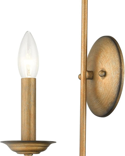 Livex Lighting 42681-07 Steel Wall Sconce for Home Decor; Stylish Wall Decor, 1 Light Fixture Bronze Finish