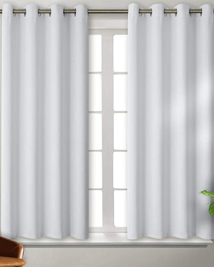 BGment Room Darkening Curtains for Bedroom - Grommet Thermal Insulated Window Treatments Light Blocking Curtains for Living Room, Set of 2 Panels, Each 46 x 54 Inch, Greyish White