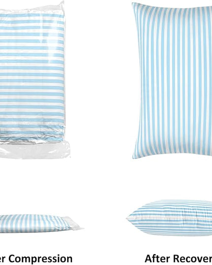 EIUE Bed Pillows for Sleeping 2 Pack Queen Size，Super Soft Down Alternative Microfiber Filled Pillows,Pillows for Side and Back Sleepers,20 x 30 Inches,Blue