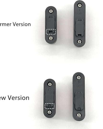 Grill Light Mounting Bracket Kit, 1 Round & 1 Square Bracket, Compatible with Grill/Griddle Handles from 1-1.4 Inches in Diameter, Only Fits for OATISLife Grill Light