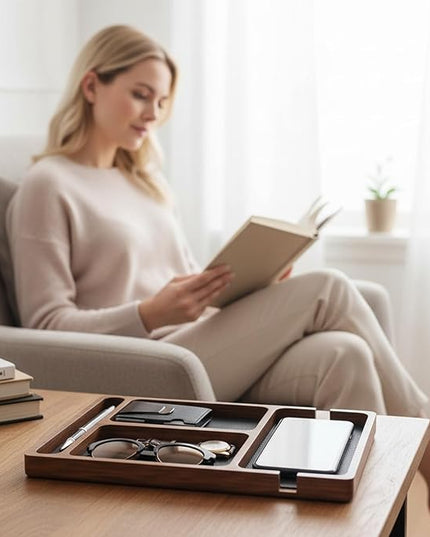 Wood Desk Organizer – Pine Wood Tray | Desk Tray | Letter Paper Trays Rack For Office Desks Storage, Document Sorting, Stationery Organization And Daily Use