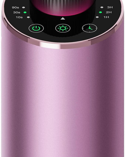 Waterless Essential Oil Diffuser Scent Aromatherapy Diffusers for Home Large Room, Car, Office, Portable Battery Operated Cordless Air Freshener, 4 Timers & 3 Mist Levels, 100ml Capacity (Pink)