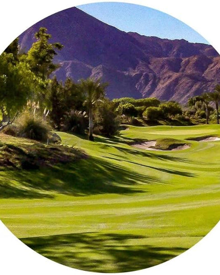 Beautiful Fairway At Indian Wells Golf Course Wall Art for Living Room Bedroom Bathroom Home Decorations Golf Course Canvas Prints Picture Poster Modern Artwork Framed Ready to Hang(28''H x 44''W)