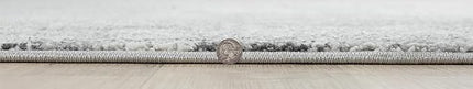 Keen Home Design Area Rugs - 5ft Round Non-Shedding, Abstract Rugs for Kitchen, Living Room, Bedroom, Dining Room, Entryway - Size: 5'3" Square, Abstract Cream/Grey