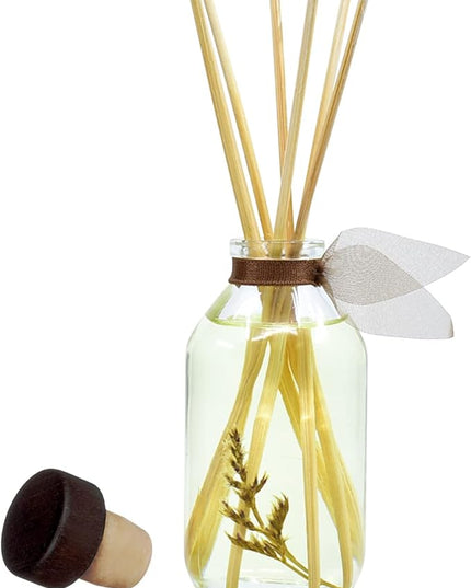LOVSPA Reed Diffuser Set, Cashmere Woods Scented Oil Diffuser with Sticks, Home Fragrance Accessories for Bathroom Shelf Decor, Aroma Diffusers for Home or Office Fall Decor, USA Made