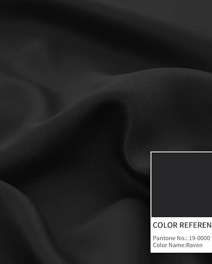 BGment Short Blackout Curtains for Kitchen 30 Inch Long, Bedroom Curtains for Small Window Thermal Insulated Full Room Darkening Soundproof Curtains for Bathroom, 2 Panels, Each Panel 42 Wide, Black