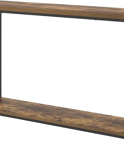 EXCEFUR Entryway Table, Narrow Sofa Console Tables Behind Couch, Modern Entry Table for Hallway Entrance Living Room, Rustic Brown