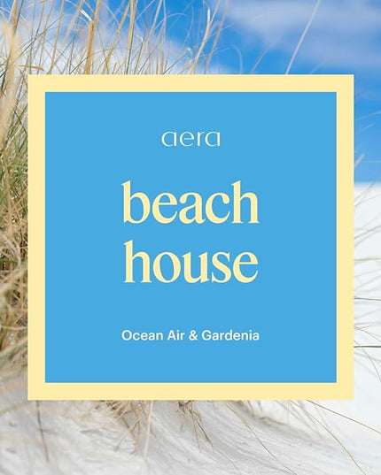Aera Essential Oil Fragrance Diffuser + Beach House Scent Bundle for Large Rooms (500–1000 Sq Ft), Alexa Compatible + App Controlled Aromatherapy Waterless Diffuser – Hypoallergenic, Family & Pet Safe