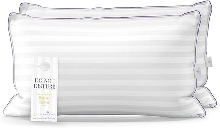 Queen Anne Hotel Collection Pillows – Luxury Down Alternative Bed Pillows (2-Pack, King Medium) – Ultimate Comfort, Hypoallergenic, Made in The USA