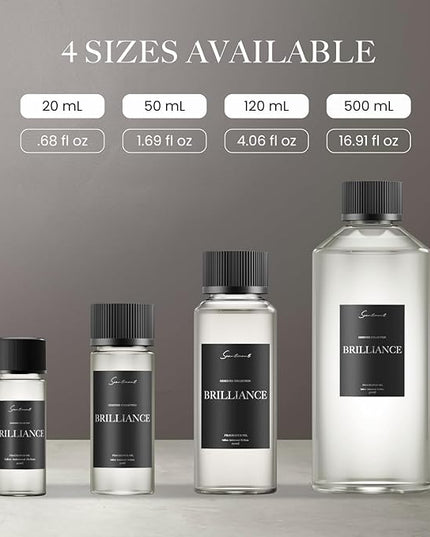 Scentiment Diffuser Oil - Brilliance Designer Collection | Aromatherapy Home Fragrance | Luxurious Scent with Notes of Saffron, Amberwood, Fir Resin (20 mL)