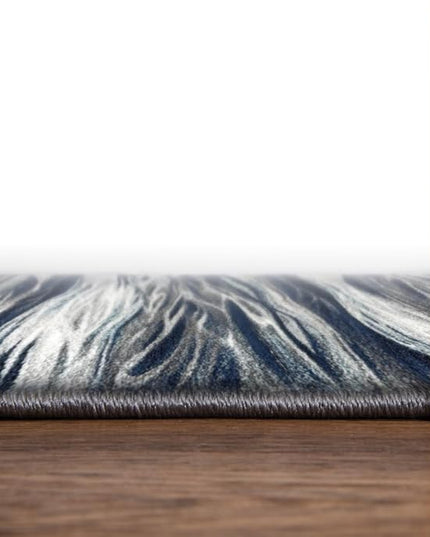Keen Home Design Area Rugs - 8x10 Non-Shedding, Abstract Rugs for Kitchen, Living Room, Bedroom, Dining Room, Entryway - Size: 7'3" x 10'2", Multi