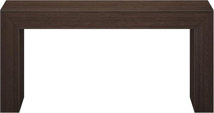 Plank+Beam Grand Console Table, 66 Inch Modern Solid Wood Sofa Table, Narrow Entryway Table for Hallway, Behind The Couch, Living Room, Foyer, Walnut Wirebrush