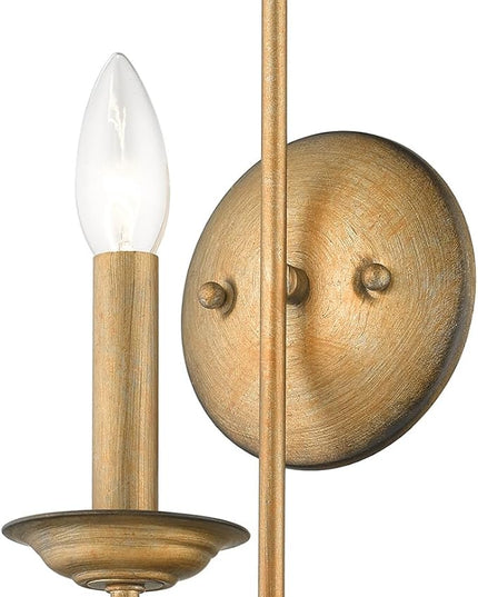 Livex Lighting 42681-07 Steel Wall Sconce for Home Decor; Stylish Wall Decor, 1 Light Fixture Bronze Finish