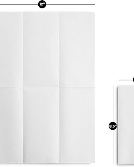 Linen-Feel European-White Paper Napkins - Decortive Cloth-Like Disposable Dinner Napkins - Soft And Absorbent. For Kitchen, Party, Wedding, Bathroom Or Any Occasion. (Pack of 100)
