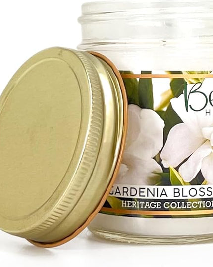 8oz Gardenia Scented Candles for Home, 45 Hrs Soy Wax Scented Candle for Stress Relief, Aromatherapy Candle Gifts for Men and Women, Floral Scent
