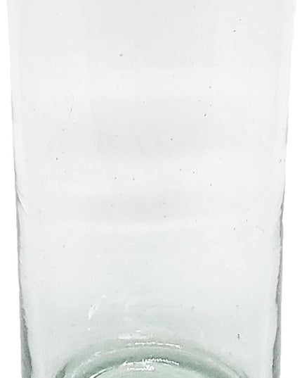 Clear 20 oz Tall Iced Tea Glasses (set of 6), Hand Blown Mexican Glassware, Recycled Glass Drinking Glasses, Lead-Free, Cocktail Margarita Glasses, Wine Glasses, Shot Glasses, Whiskey Glasses (IceTea)