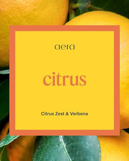 Aera Essential Oil Fragrance Diffuser + Citrus Scent Refill for Large Rooms (500–1000 Sq Ft), Alexa Compatible + App Controlled Aromatherapy Smart Waterless Diffuser – Hypoallergenic & Pet Safe