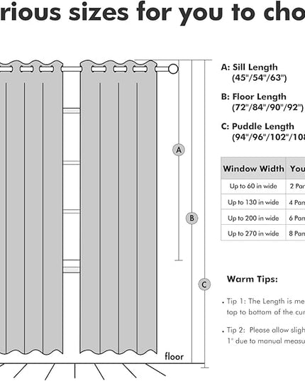 MIULEE 100% Blackout Linen Textured Curtains for Bedroom Solid Thermal Insulated Natural Beige Grommet Room Darkening Curtains & Drapes Luxury Decor for Living Room Nursery 52 x 84 Inch (2 Panels)