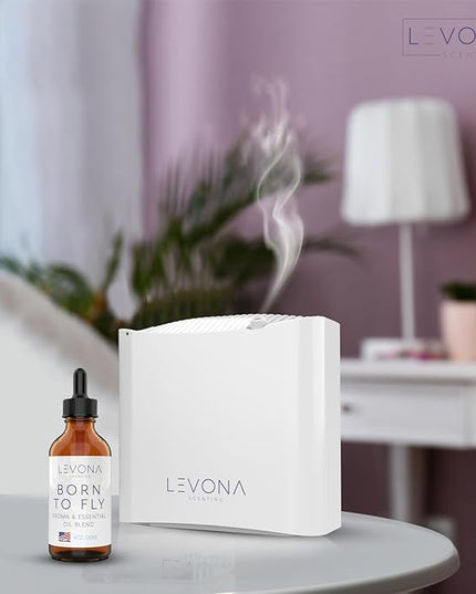 Levona Scent Essential Oils - Scents for Home, Hotel & Office Use - Perfect for Home Diffuser & Humidifiers - Aroma Fragrance Oil, Ideal for Massage, Relaxation, and Spa - Born to Fly, 120ml