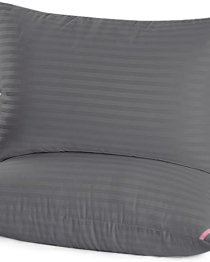EIUE Bed Pillows for Sleeping 2 Pack Queen Size 20 x 30 Inches，Super Soft Down Alternative Microfiber Filled Pillows,Pillows for Side and Back Sleepers,Black