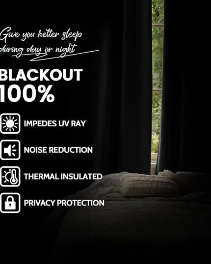 Yakamok Room Darkening 100% Blackout Curtains Grommet Window Treatments with 2 Thick Layers-Charcoal Grey Thermal Insulated Drapes Set of 2 Panels for Bedroom Living Room 52 Inches by 72 Inches Length