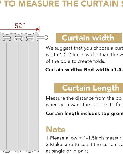 H.VERSAILTEX Ultra Soft Microfiber Thermal Insulated Antique Copper Grommet Blackout Curtains/Window Treatment Draperies 52 by 72 - Inch for Living Room/Bedroom, Set of 2 - Macchiato