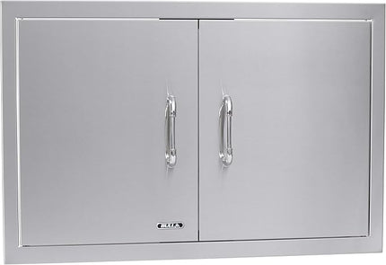 Bull Outdoor Products Premium Components for Outdoor Kitchen BBQ Island 30" Double Door with Reveal