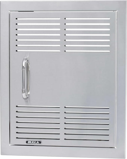 Bull Outdoor Products Premium Components for Outdoor Kitchen BBQ Island Dual Lined Vented Vertical Door with Reveal