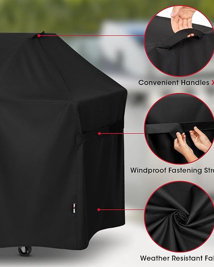 Unicook 63 Inch Grill Cover for Weber Genesis 300 Series and New 2022 Genesis 300, Outdoor BBQ Gas Grill Cover, Heavy Duty Waterproof Fade Resistant, Compared to Weber 7757