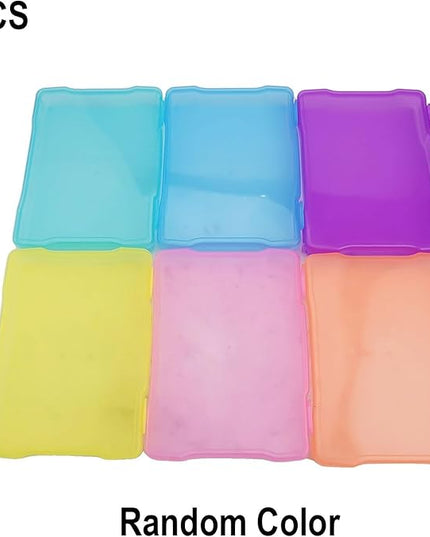 5X7 Inch Photo Storage Box Craft Keeper Cases, Clear Acid-Free Picture Keeper With Secure Snap Closure, Colorful For Organizing Photos, Scrapbooking And Memories, Home & Office Use
