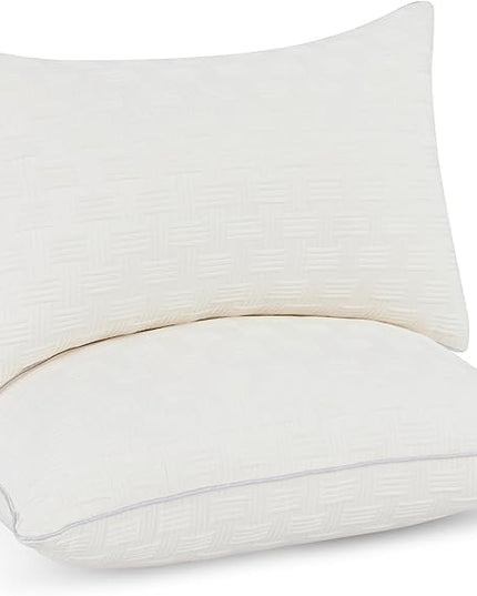 Leeden 12x20 Pillow Insert Set of 2 - Firm and Fluffy Lumbar Pillow Inserts, Rectangle Interior Sofa Pillow Inserts, Decorative Pillow Insert Pair - Beige Couch Pillow