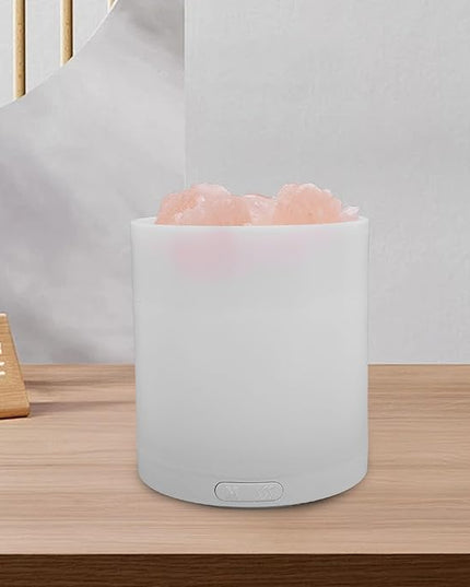 Essential Oil Diffuser with 7 Color Lights, Aromatherapy Diffuser for Home Office, 150ml Large Capacity Humidifier with Salt Stone, Air Diffuser for Aromatherapy and Relaxation