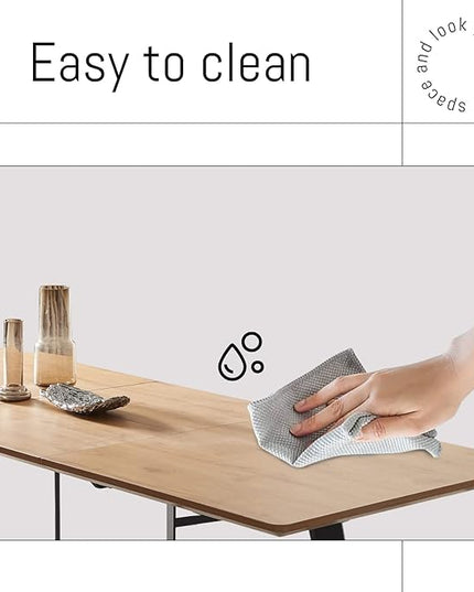 ZckyCine 51"-67" Expandable Modern Dining Table | Rectangular Solid Wood Extendable Design | Space-Saving Multifunctional Kitchen & Home Furniture for Small Spaces, Family Dining Rooms