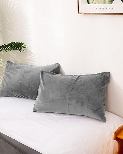 Houseri Grey Velvet Comforter Sets Full Fluffy Light Gray Bedding Sets Warm Winter Plain Grey Puffy Sherpa Bed Comforters Solid Gray Flannel Bedding Soft Teen Boys Girls Fuzzy Furry Quilt Blanket Full