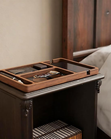 Wood Desk Organizer – Pine Wood Tray | Desk Tray | Letter Paper Trays Rack For Office Desks Storage, Document Sorting, Stationery Organization And Daily Use