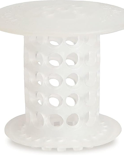 TubShroom Tub Drain Hair Catcher Strainer, 2 Pack, Clear – Drain Protector and Hair Catcher for Bathroom Drains, Fits 1.5” – 1.75” Bathtub and Shower Tub Drains