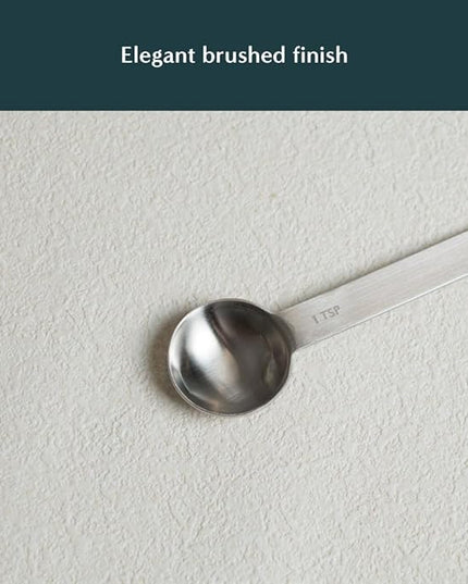 Naoki Matcha Stainless Steel Measuring Spoon/Scoop Matcha Set - 2g (1 teaspoon) and 6g (1 table spoon) Serving Of Matcha Powder